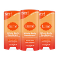 3 orange stick deodorants in the scent Clean Tangerine