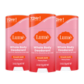 3 pink stick deodorants in the scent Peony Rose