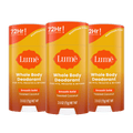 3 orange stick deodorants in the scent Toasted Coconut