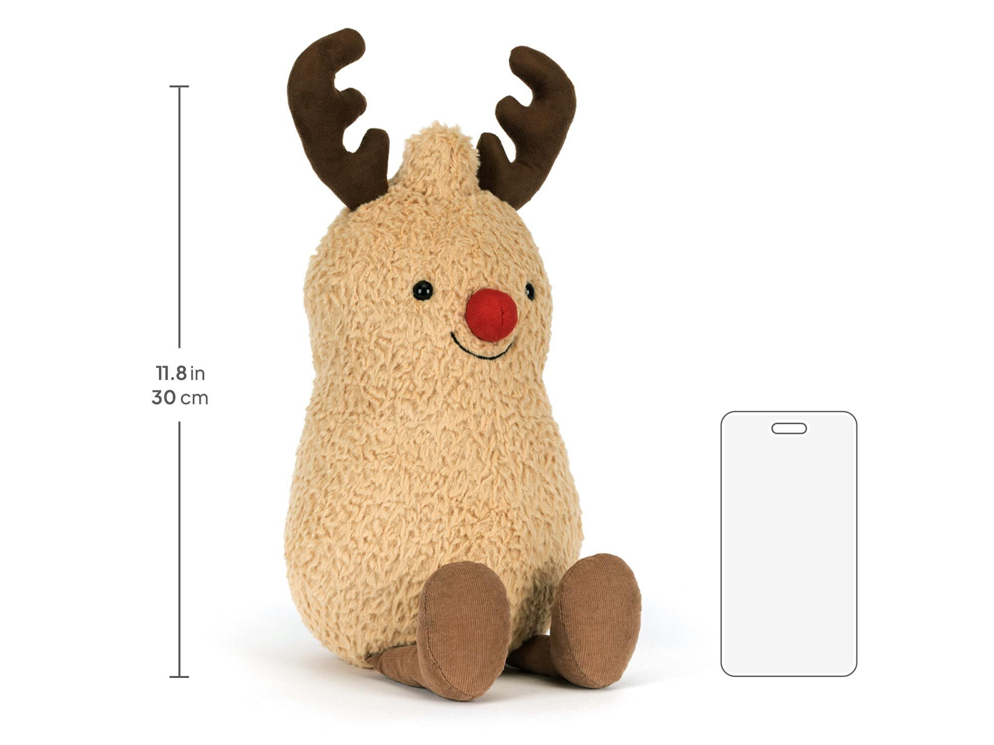 Amuseables Peanut Reindeer, size chart