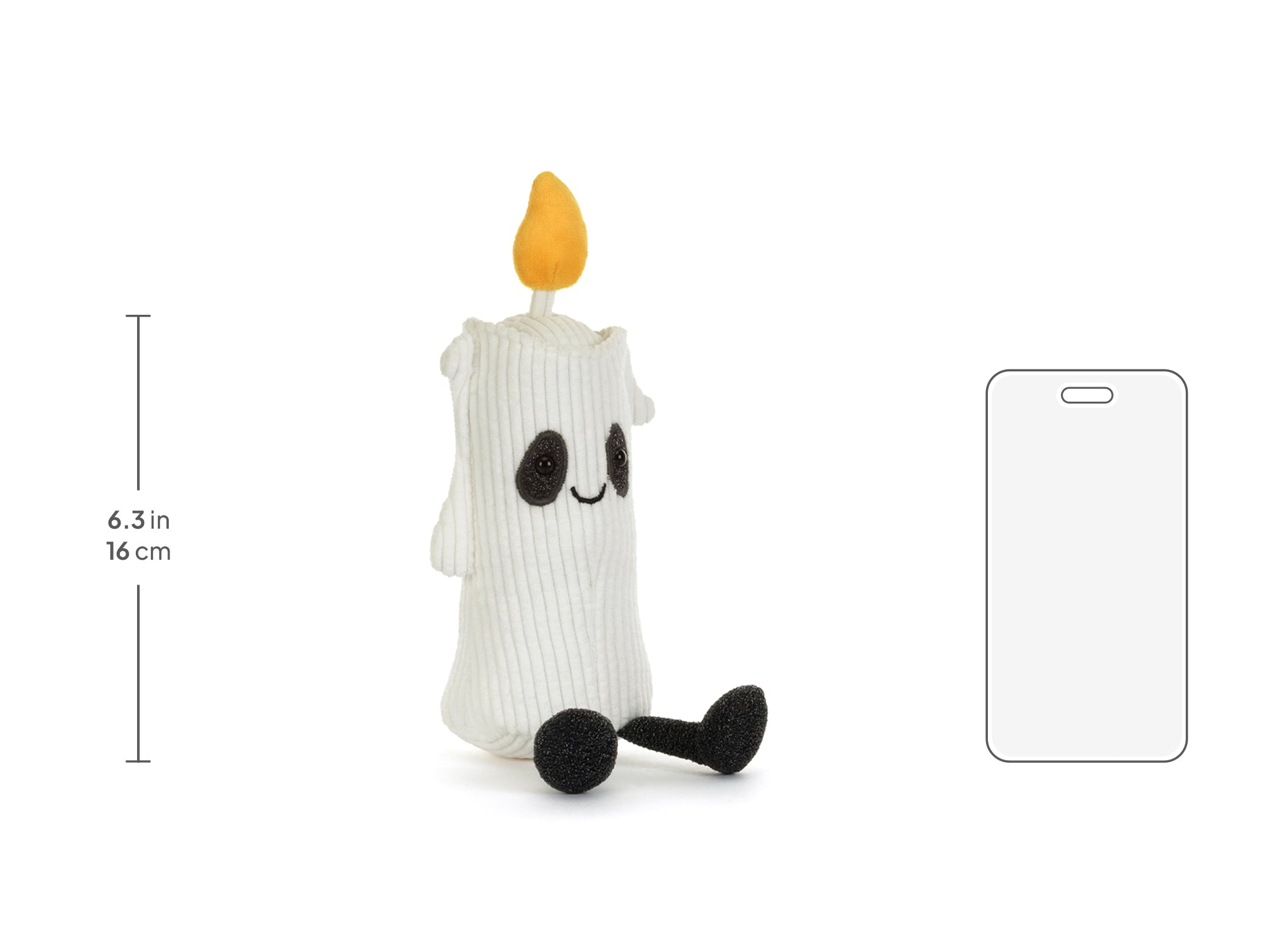 Amuseables Flickerty Candle, size chart