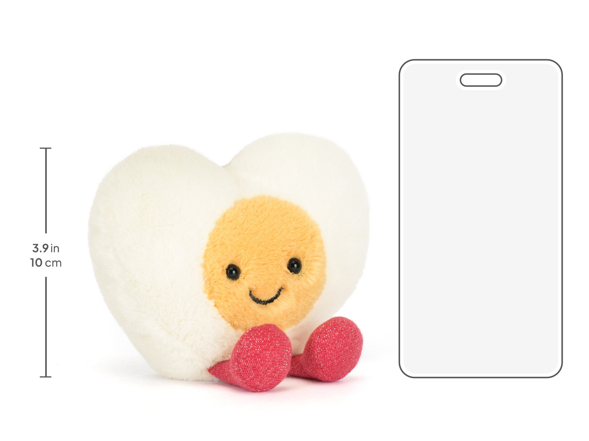 Amuseables Heart Boiled Egg, size chart