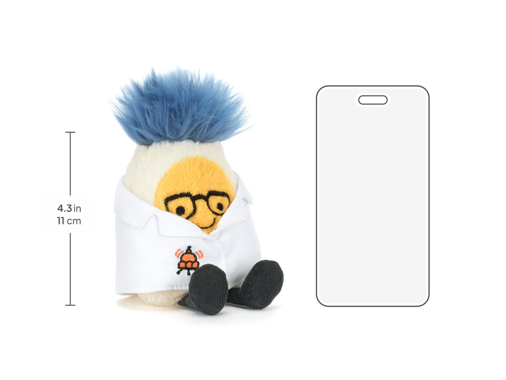 Amuseables Boiled Egg Scientist Outfit, size chart
