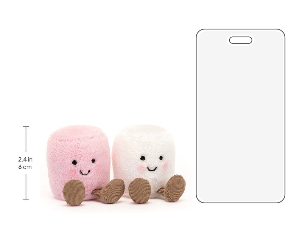Amuseables Pink and White Marshmallows, size chart