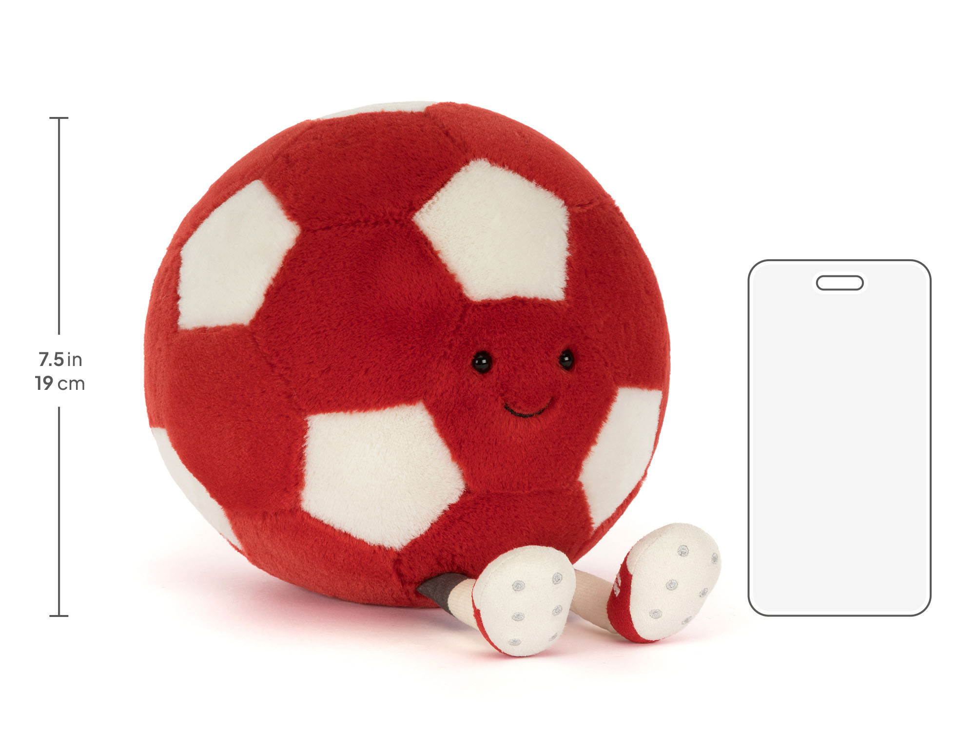 Amuseables Canada Soccer Ball, size chart