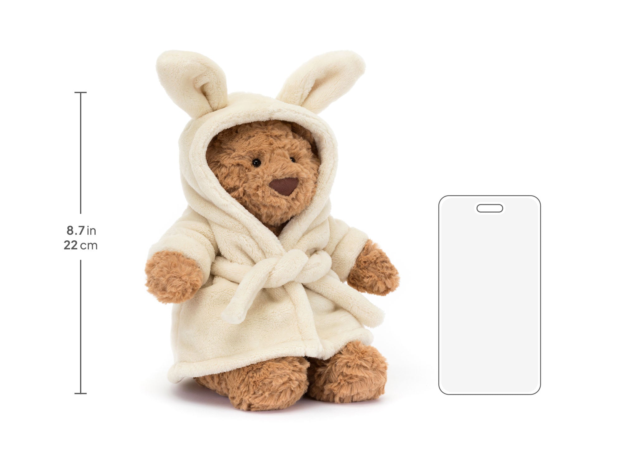 Bartholomew Bear Bathrobe, size chart