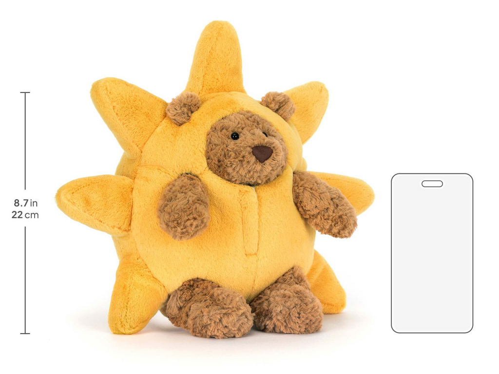 Bartholomew Bear Sun Outfit, size chart