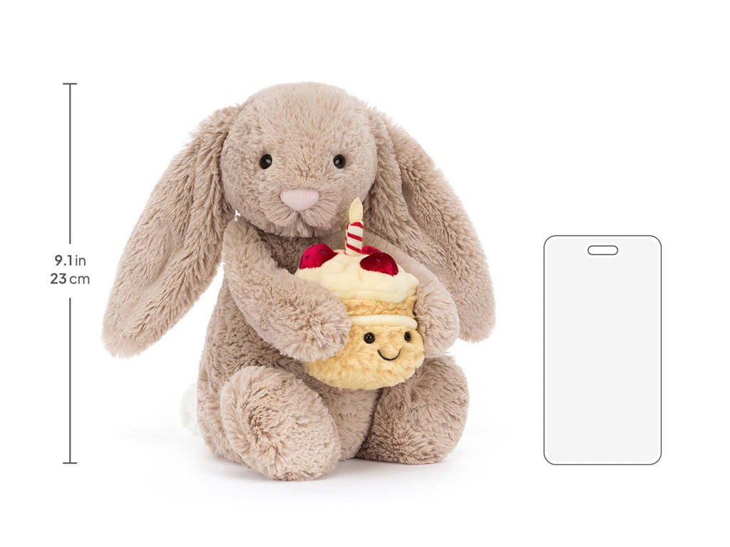 Bashful Beige Bunny Birthday, size chart