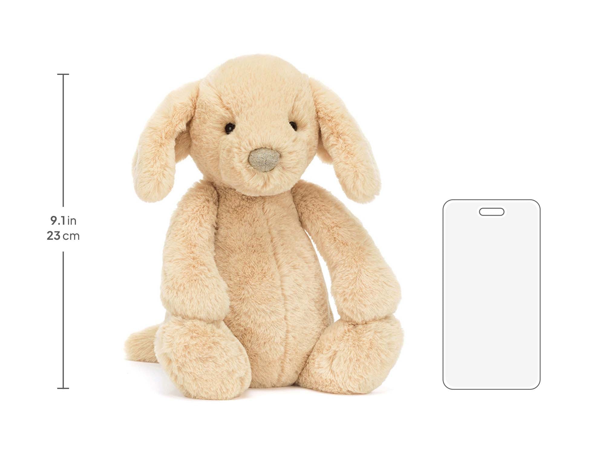 Bashful Luxe Puppy Orlando Medium, size chart