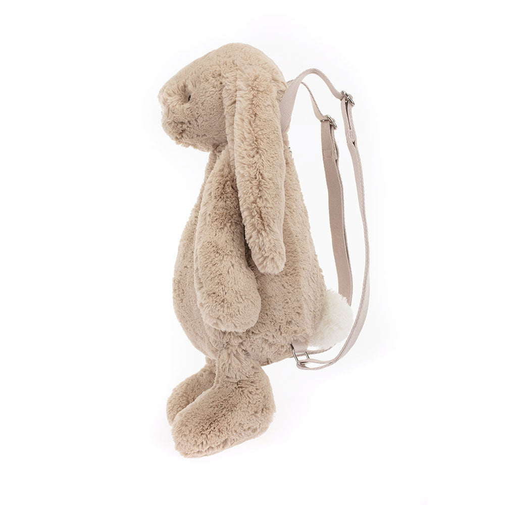 Bashful Beige Bunny Backpack, View  2