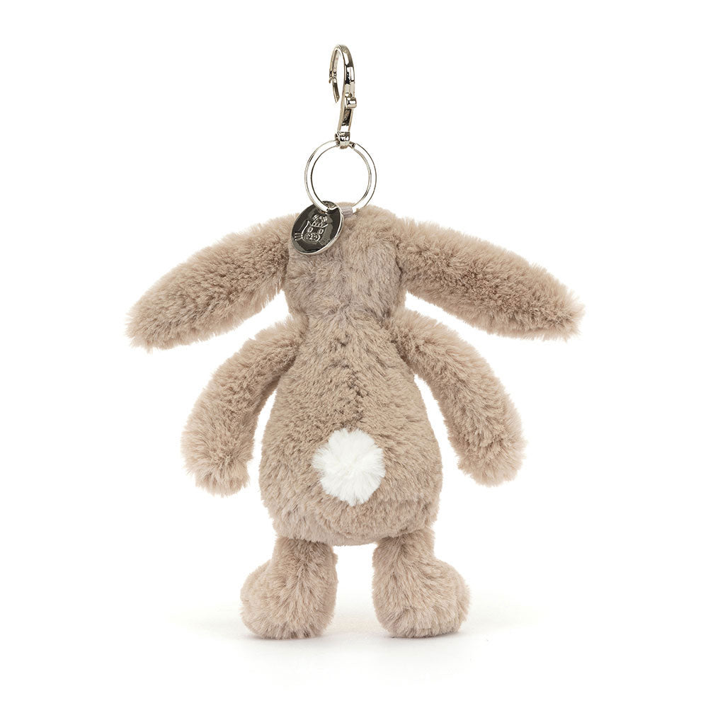 Bashful Beige Bunny Bag Charm, View  3