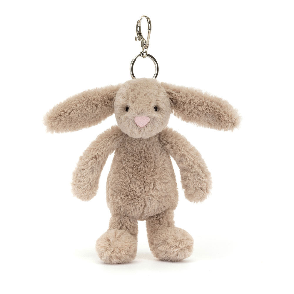 Bashful Beige Bunny Bag Charm, Main View