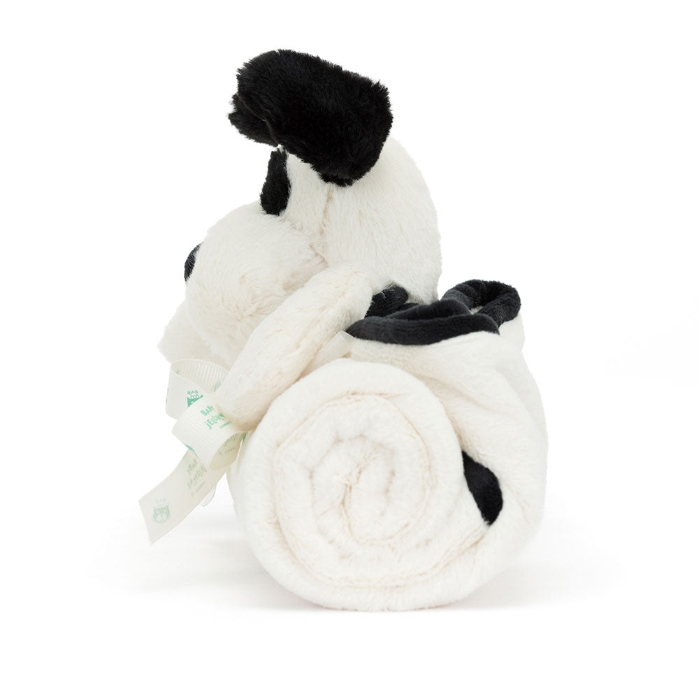 Bashful Black & Cream Puppy Blankie, View 2