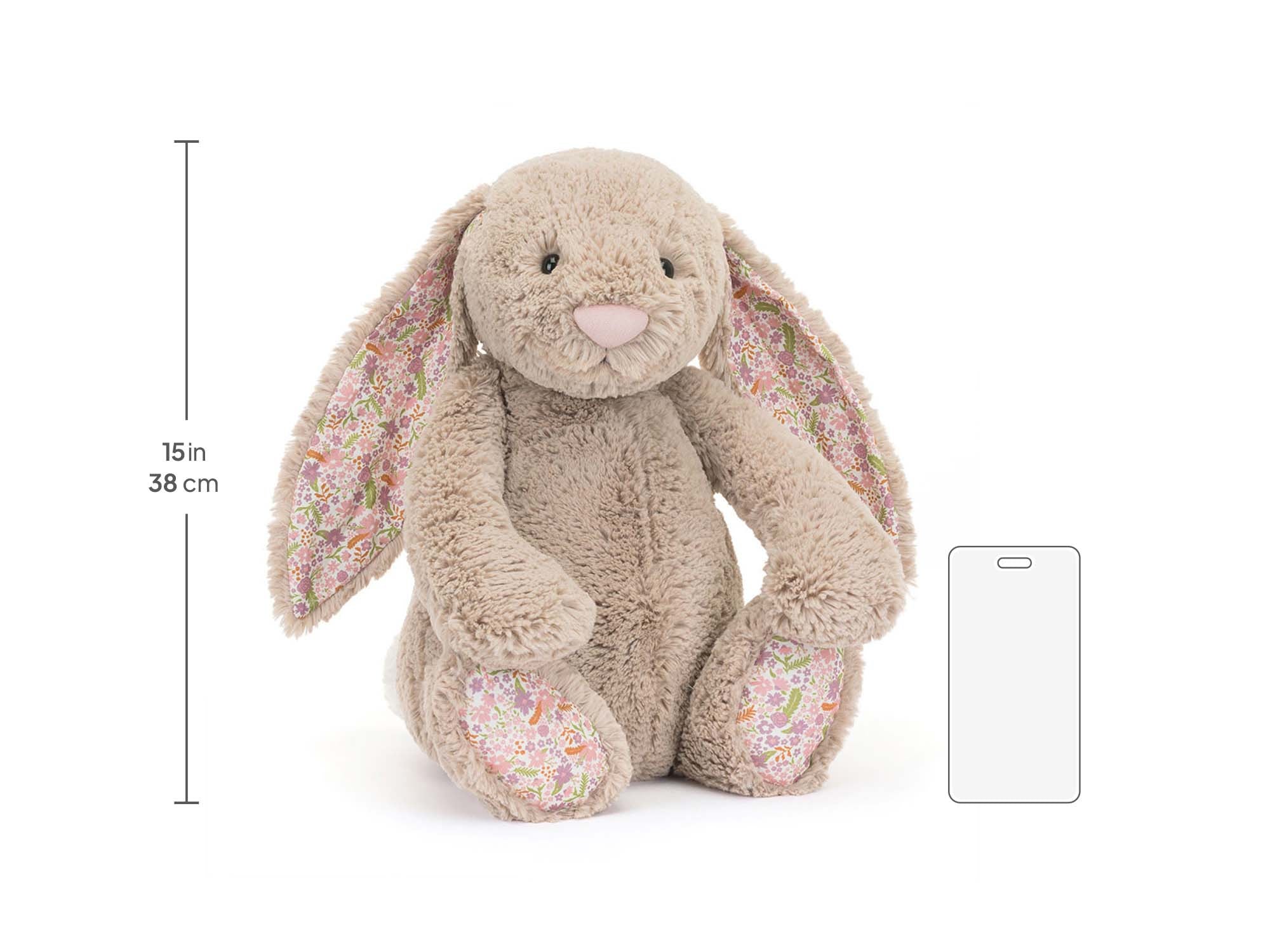 Blossom Beige Bunny Petal Huge, size chart