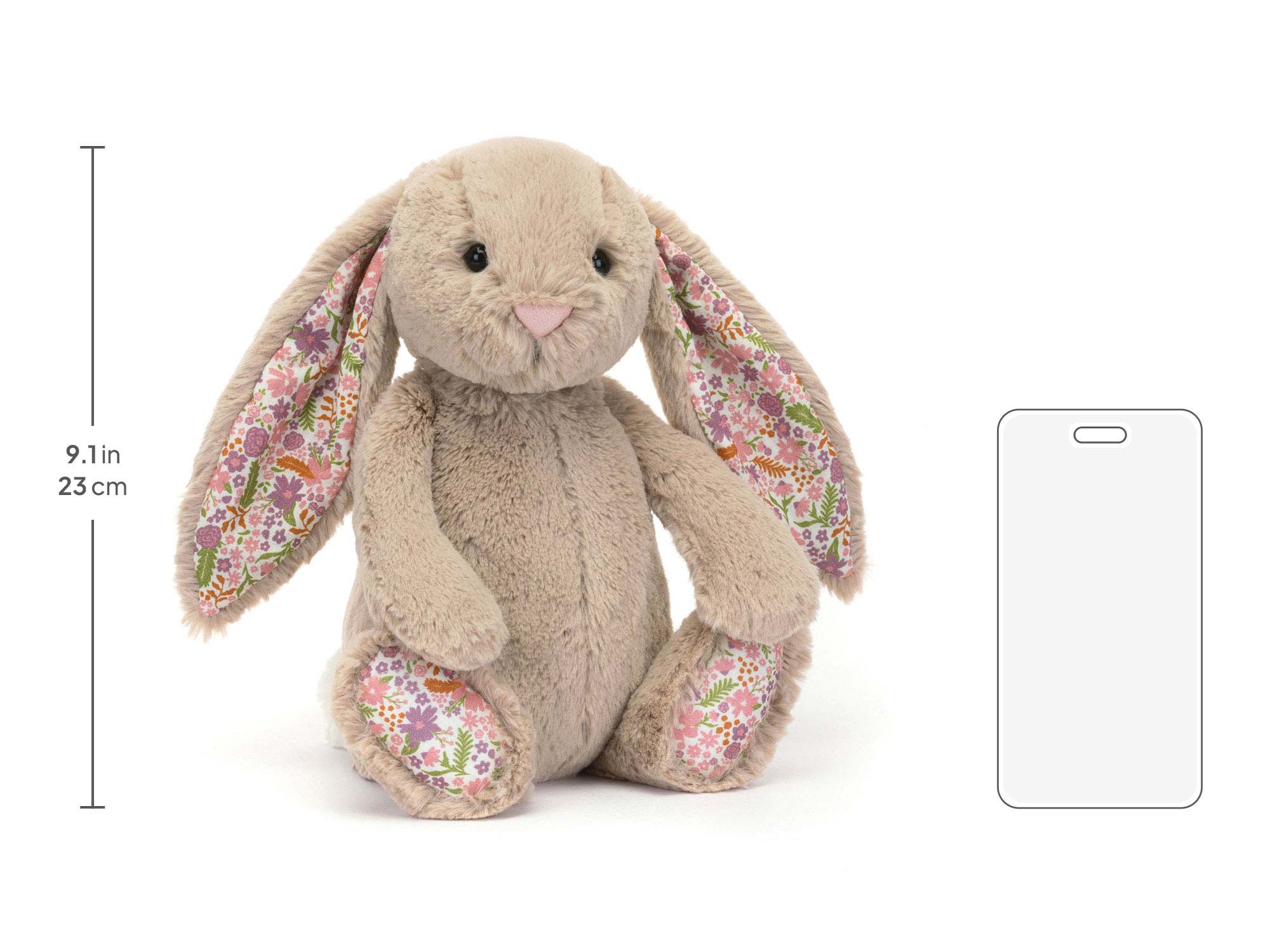Blossom Beige Bunny 'Petal' Medium, size chart