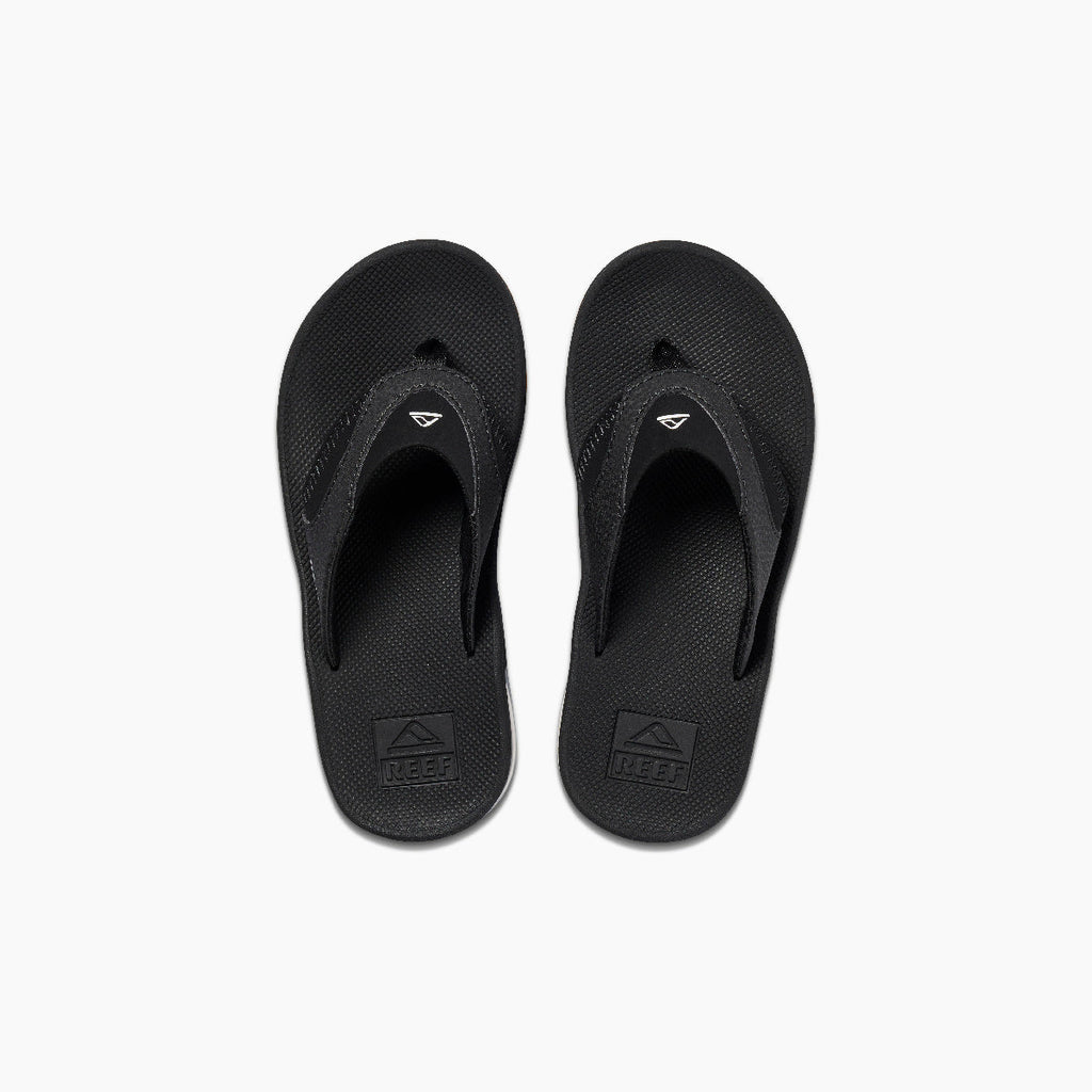 Kids Fanning - Black/Silver - Top View