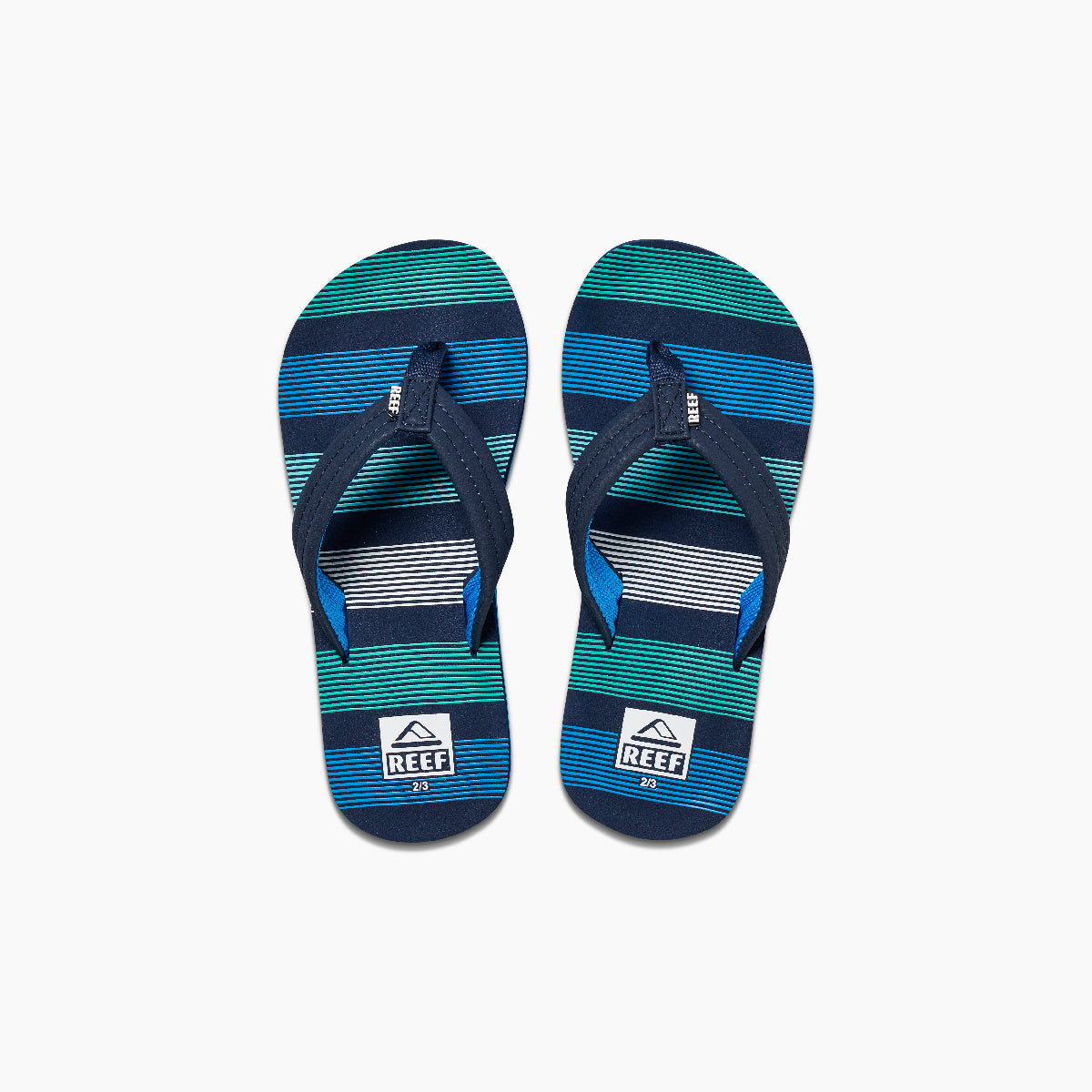 Kids Ahi - Deep Sea Stripes - Top View