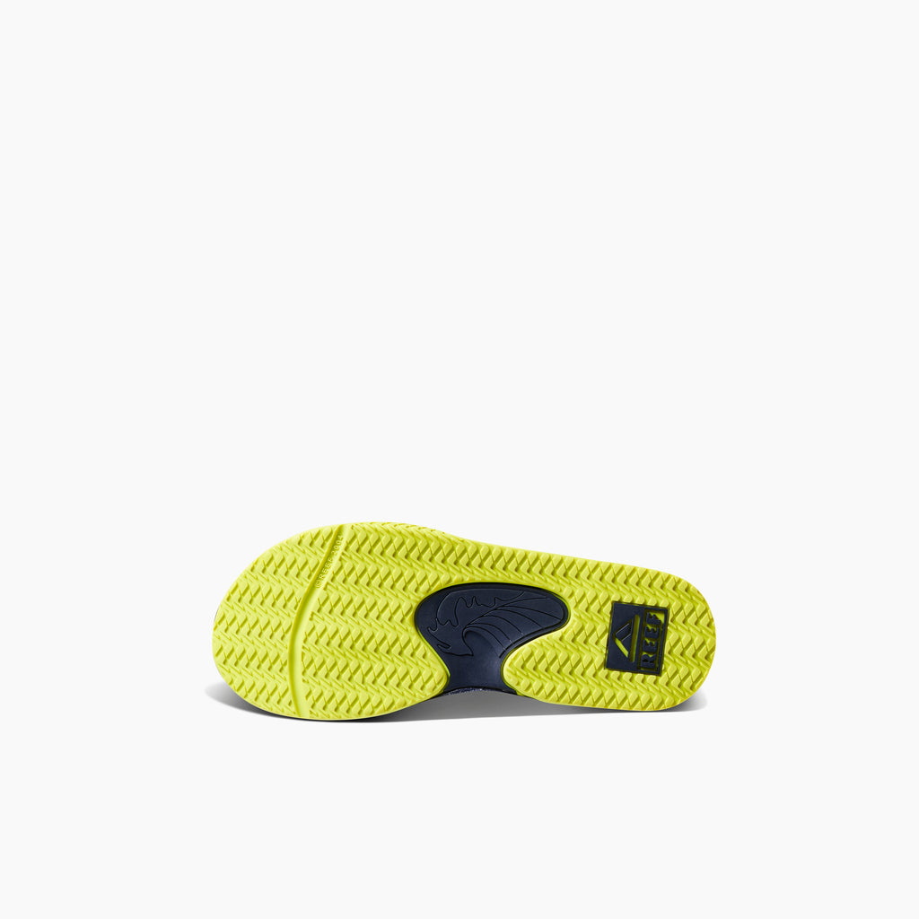 Kids Fanning - Lime/Navy - Underside View