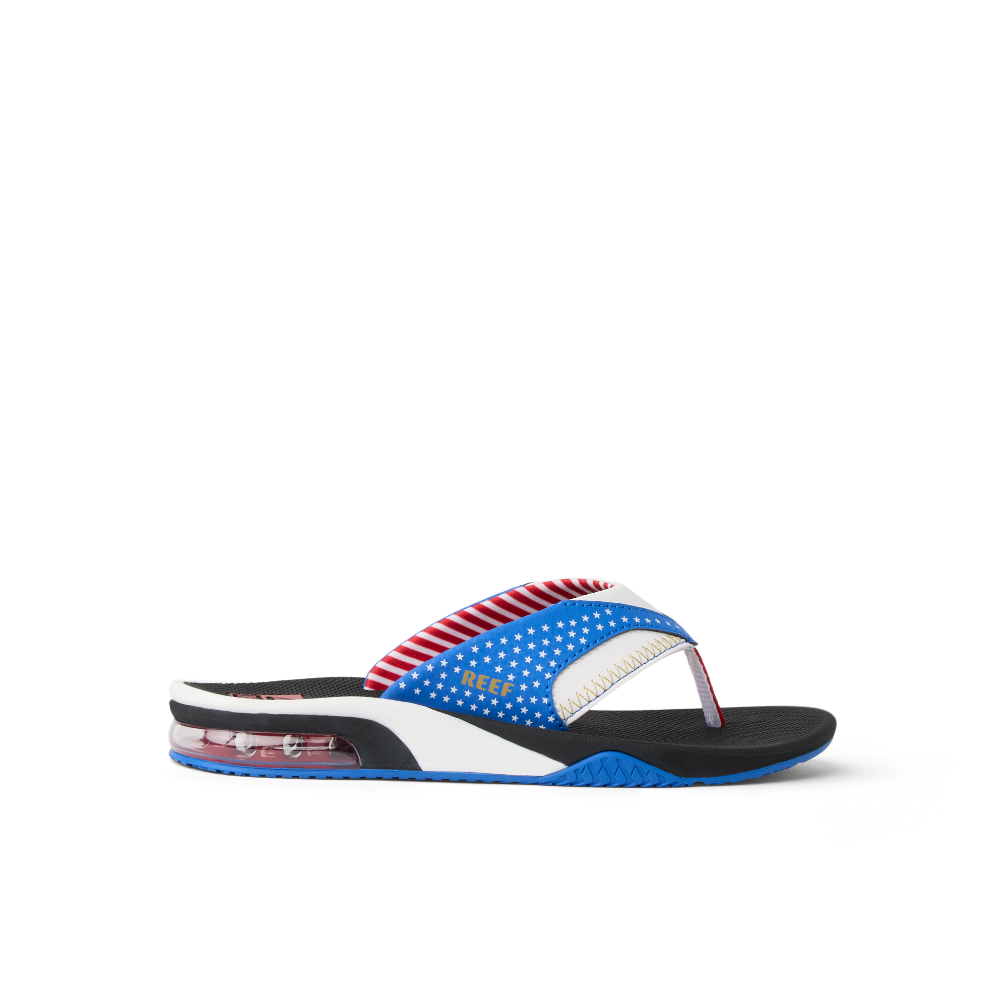 Kids Fanning boys flip flop sandal facing right, featuring beach-inspired design, arch support, and soft cushioning for comfort.