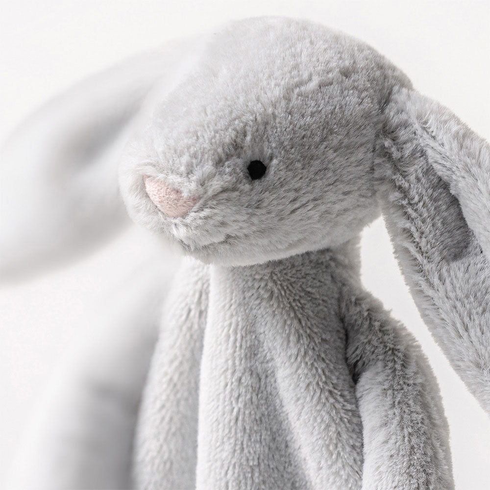 Bashful Silver (Grey) Bunny Comforter, View 1
