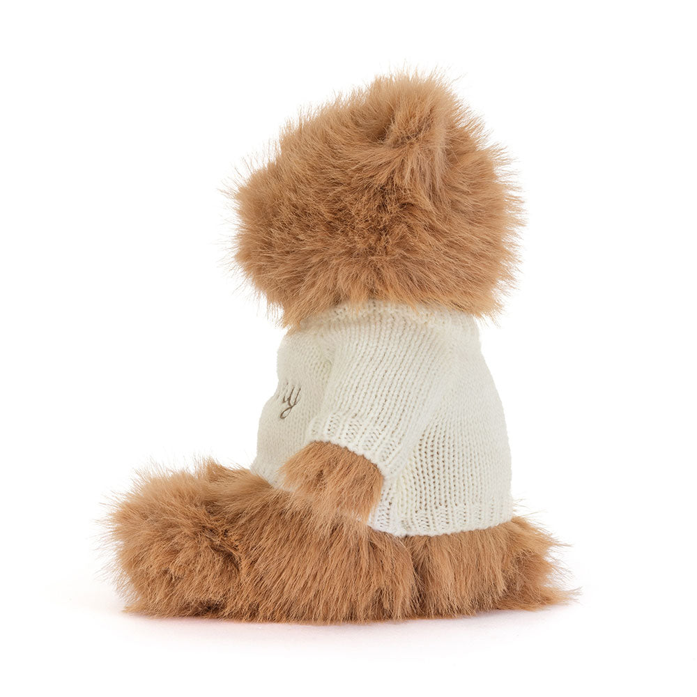 Bartholomew Bear Bouffant with Personalised Cream Jumper, View 2