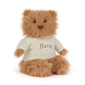 Bartholomew Bear Bouffant with Personalised Cream Jumper, Main View