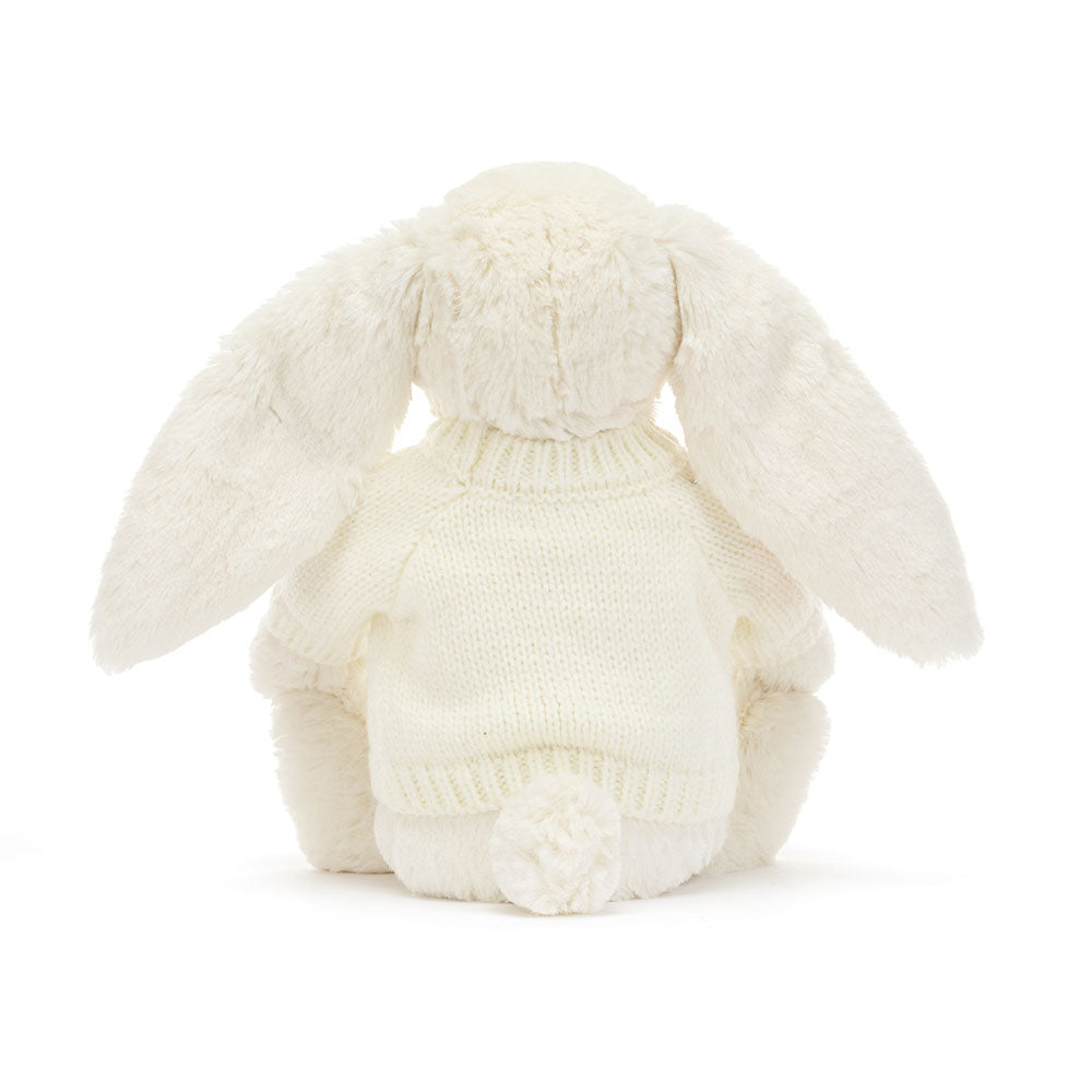 Blossom Cream Bunny 'Berry' with Personalised Cream Jumper, View 3