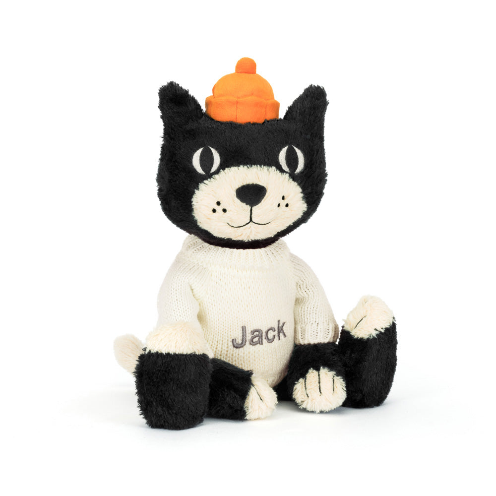 Jellycat Jack with Personalised Cream Jumper, View 1