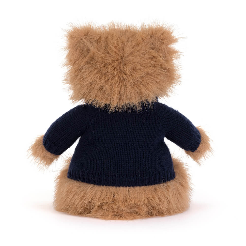 Bartholomew Bear Bouffant with Personalised Navy Jumper, View 3
