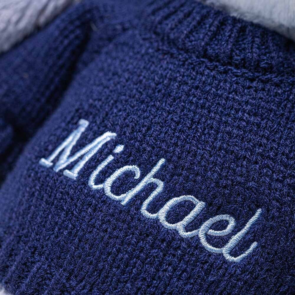 Puddlesea Bunny with Personalised Navy Jumper, View 1