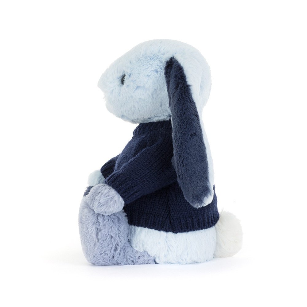 Puddlesea Bunny with Personalised Navy Jumper, View 2