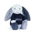 Puddlesea Bunny with Personalised Navy Jumper, Main View