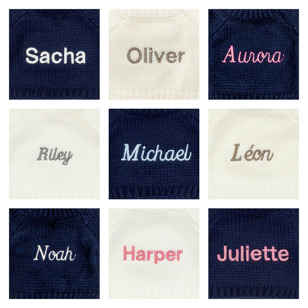 Bashful Patchwork Brown Bunny with Personalised Navy Jumper, View 1