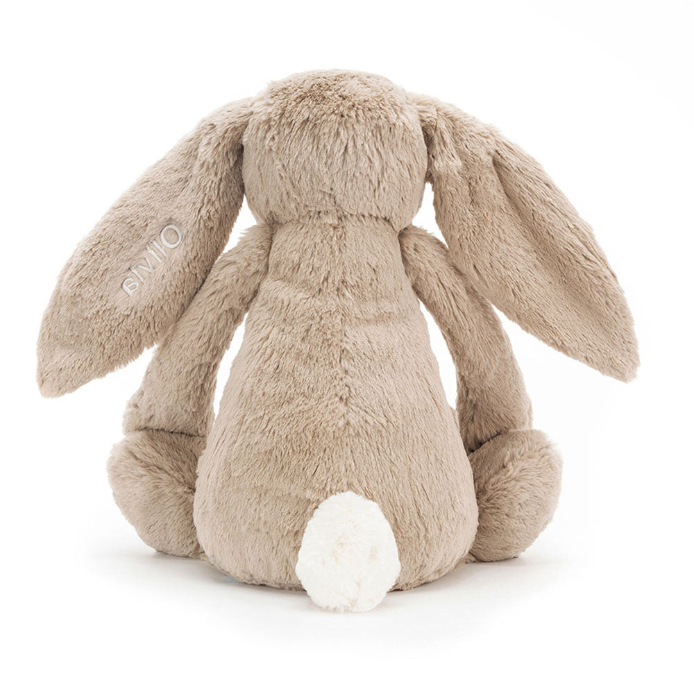 Personalised Bashful Beige Bunny Huge, View 4