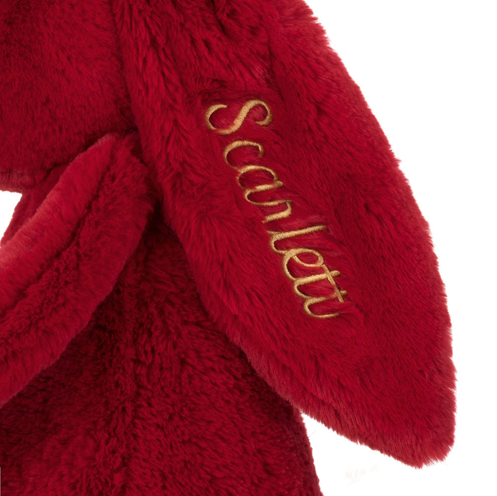 Personalised Bashful Luxe Bunny Scarlett Huge, View 2