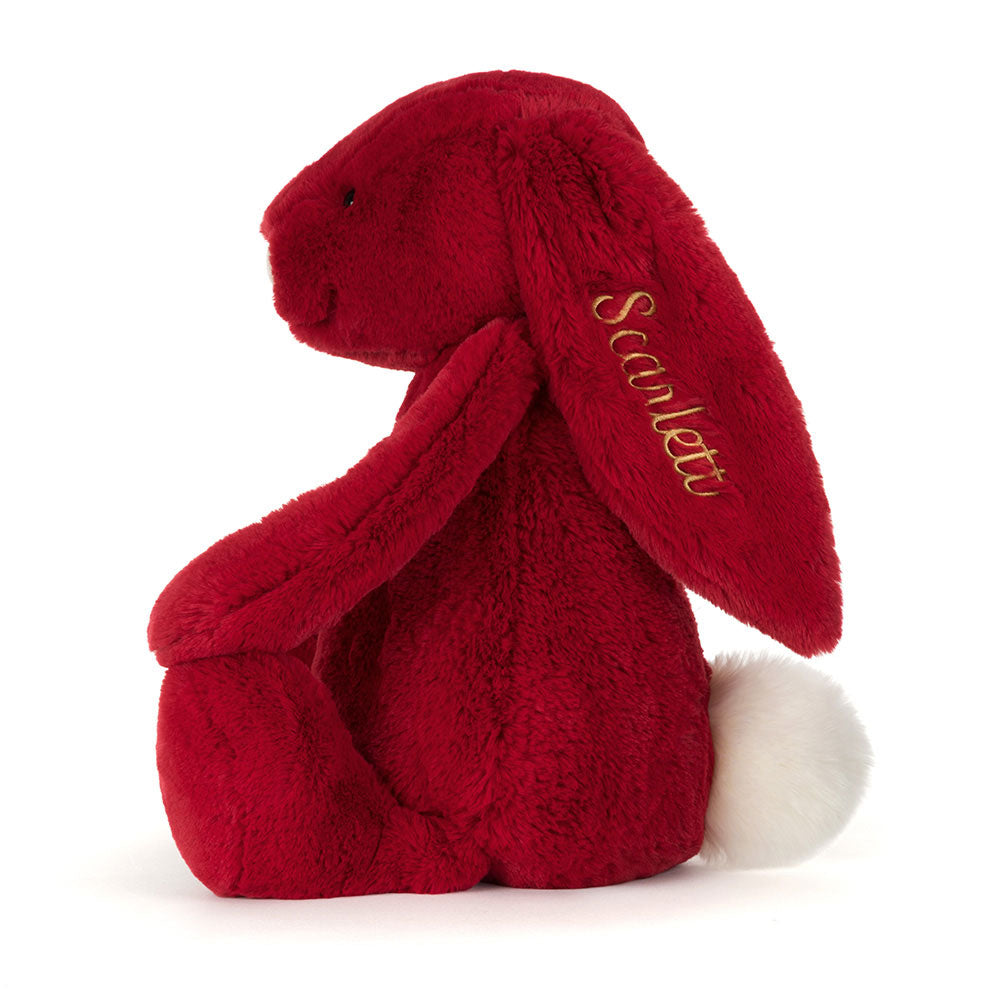 Personalised Bashful Luxe Bunny Scarlett Huge, View 3