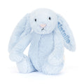 Personalised Bashful Blue Bunny Medium, View 4