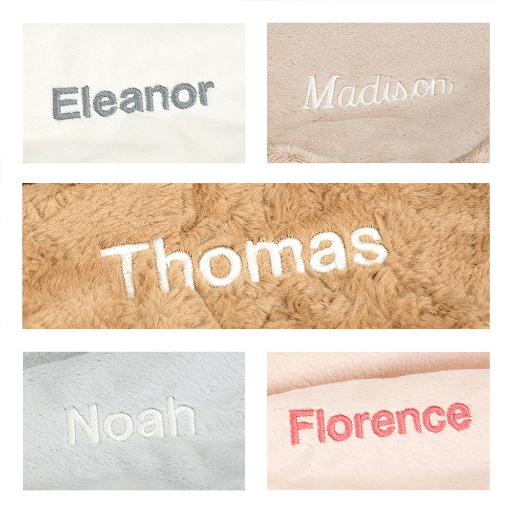 Personalised Bashful Beige Bunny Blankie, View 4