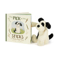 The Pick of the Sticks Book and Bashful Black & Cream Puppy Medium, Main View