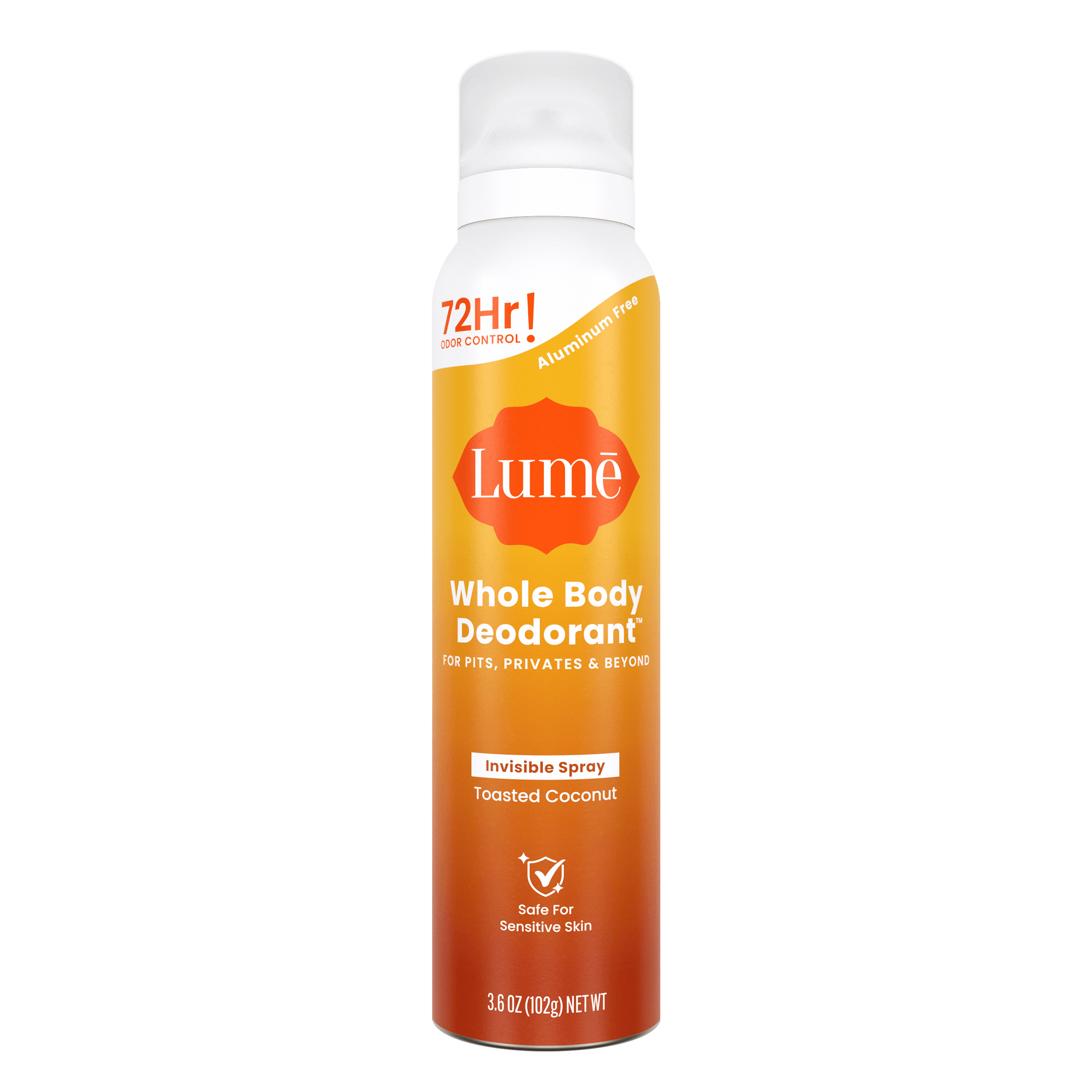 Can of Toasted Coconut Aluminum Free Spray Deodorant