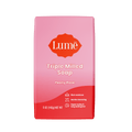 Pink and red Lume peony rose scented soap bar against a white background