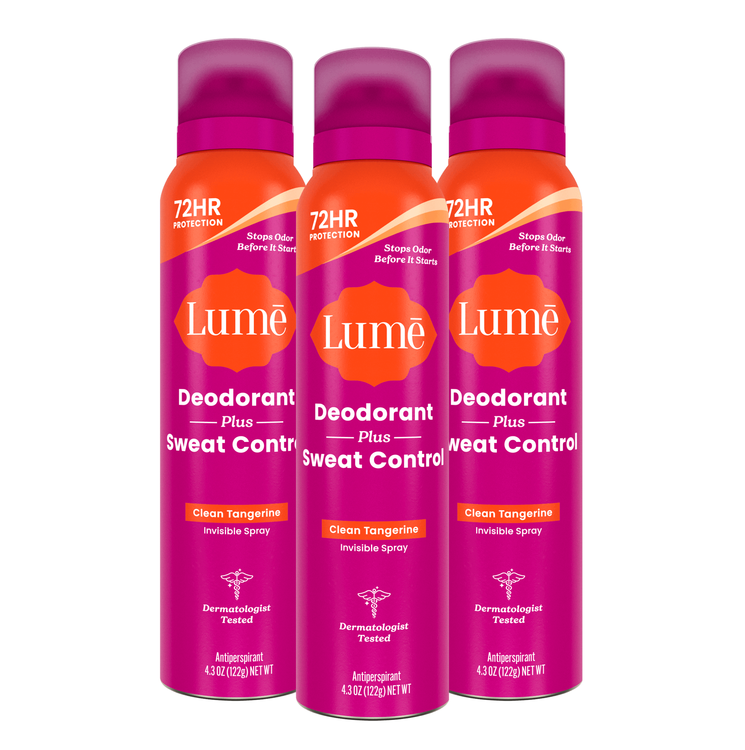 Clean Tangerine | Sweat Control Spray Deodorant 3-Pack