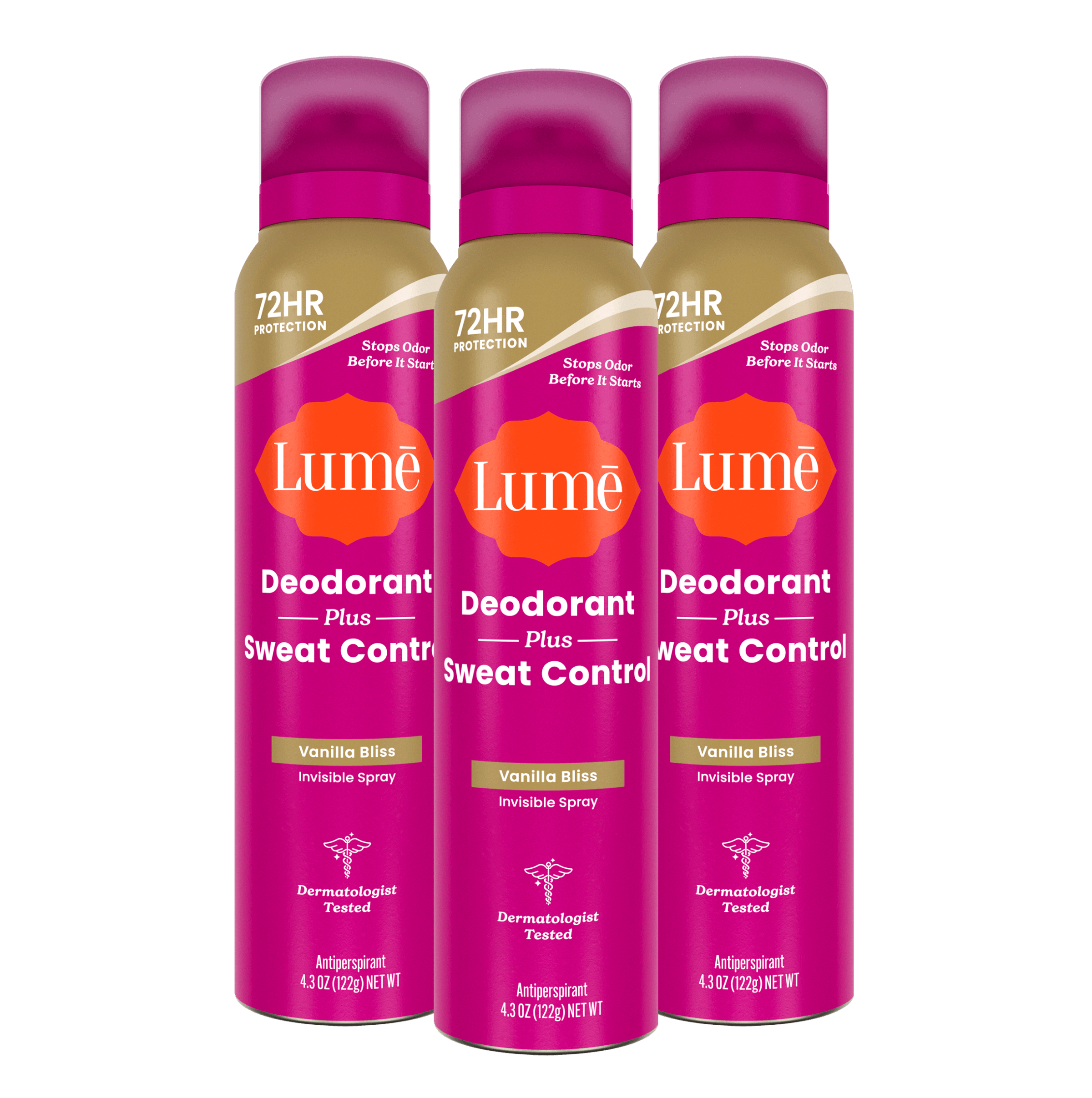 Vanilla Bliss | Sweat Control Spray Deodorant 3-Pack
