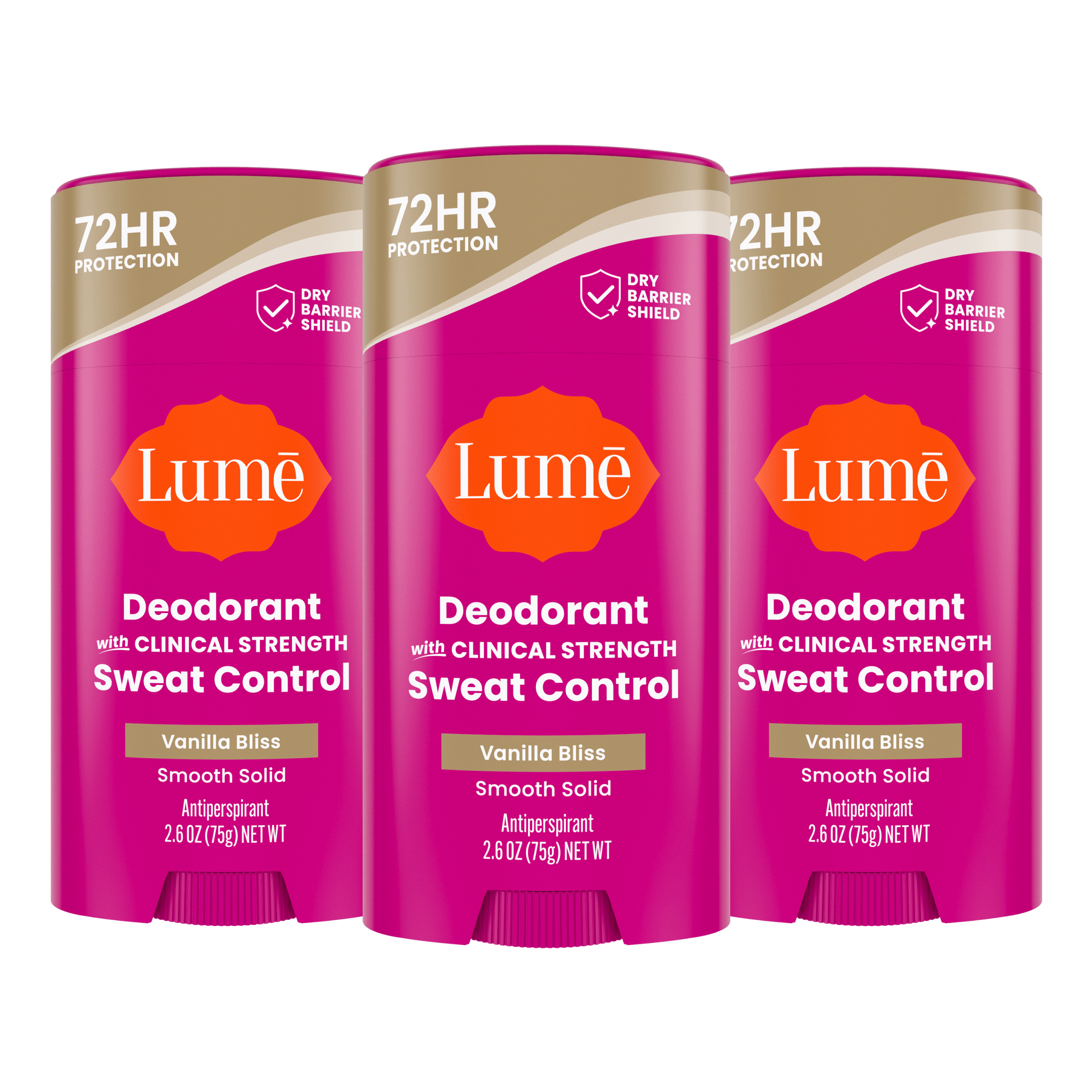 Vanilla Bliss | Sweat Control Solid Deodorant 3-Pack